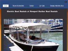 Tablet Screenshot of newportharborboatrentals.net